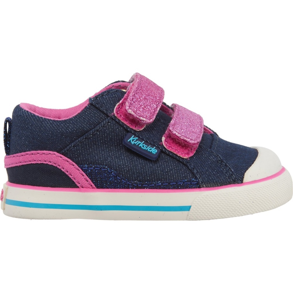 Toddlers SZ 5 Covell Glitter Sneakers Dk Blue/Pink